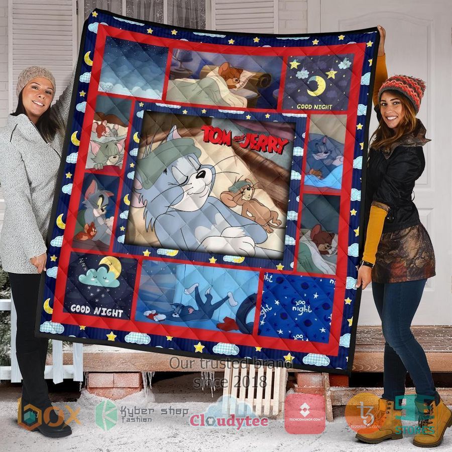 tom and jerry cartoon quilt blanket 2 3893
