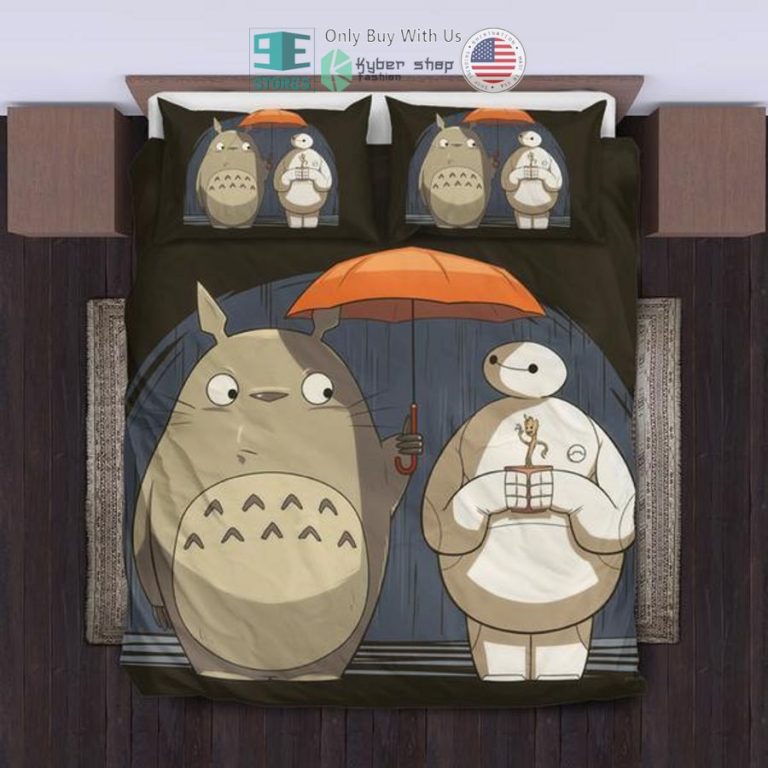 totoro and baymax bedding set 1 70060