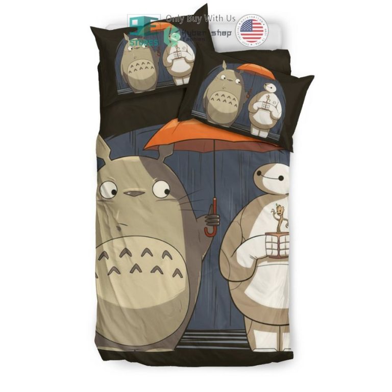 totoro and baymax bedding set 2 89591