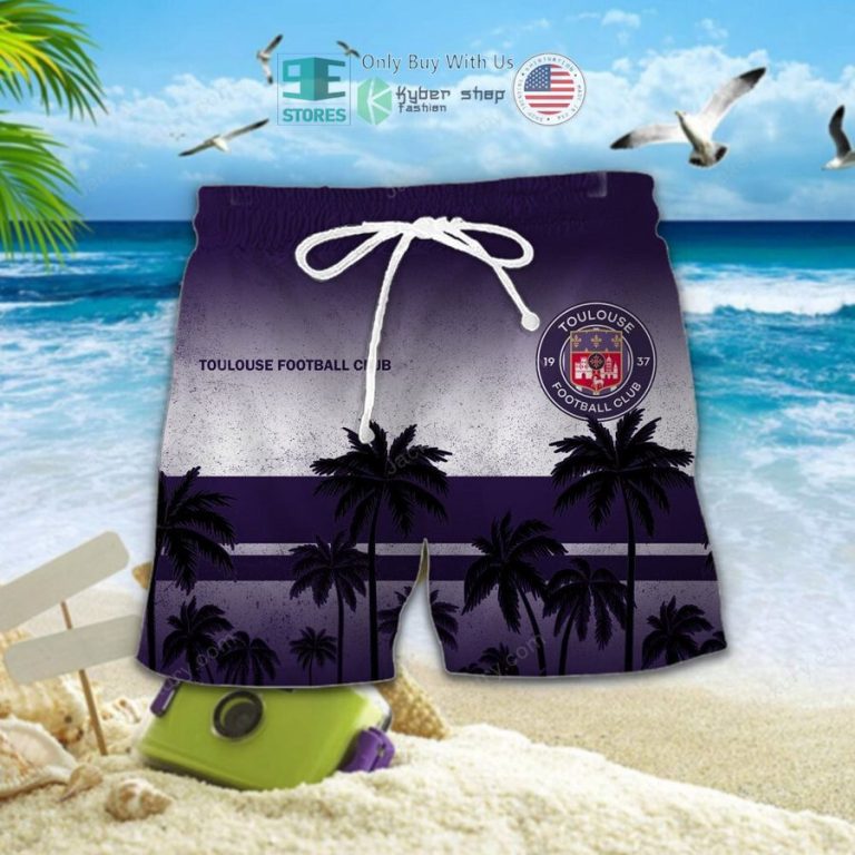 toulouse football club palm tree hawaiian shirt shorts 2 73952