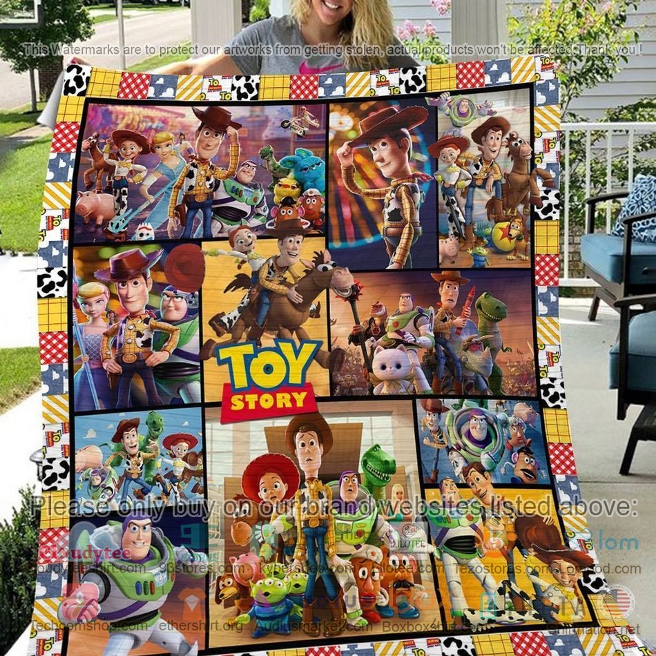toy story main characters colorful quilt 1 90657