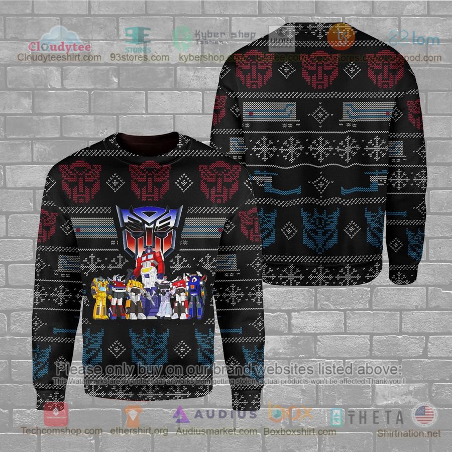 transformers black sweatshirt sweater 1 12212