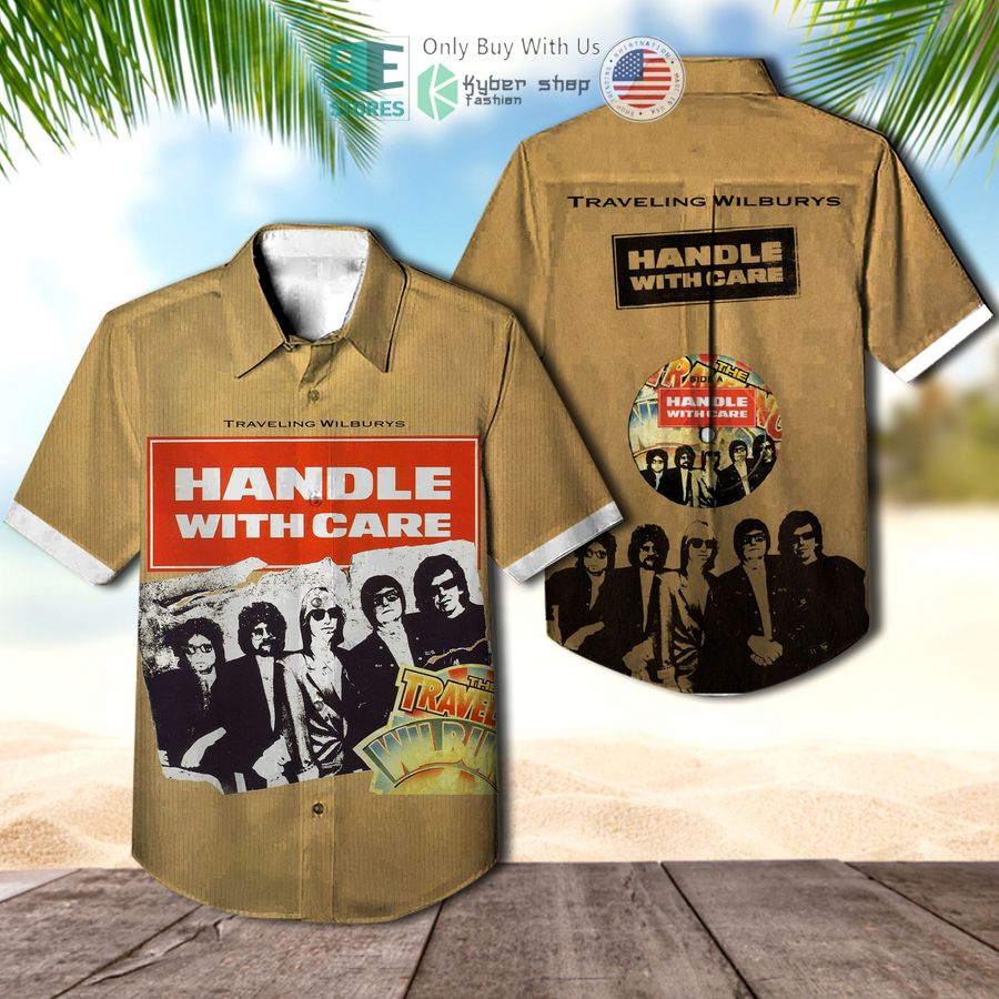 traveling wilburys band handle with care album hawaiian shirt 1 87374