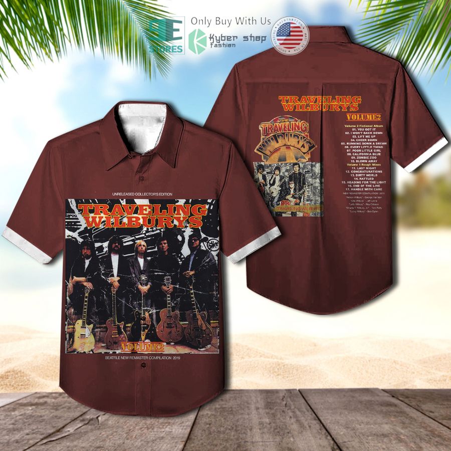 traveling wilburys band volume 2 fictional album hawaiian shirt 1 38772