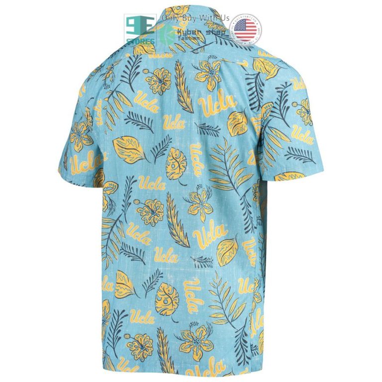 ucla bruins wes willy vintage floral light blue hawaiian shirt 3 57119