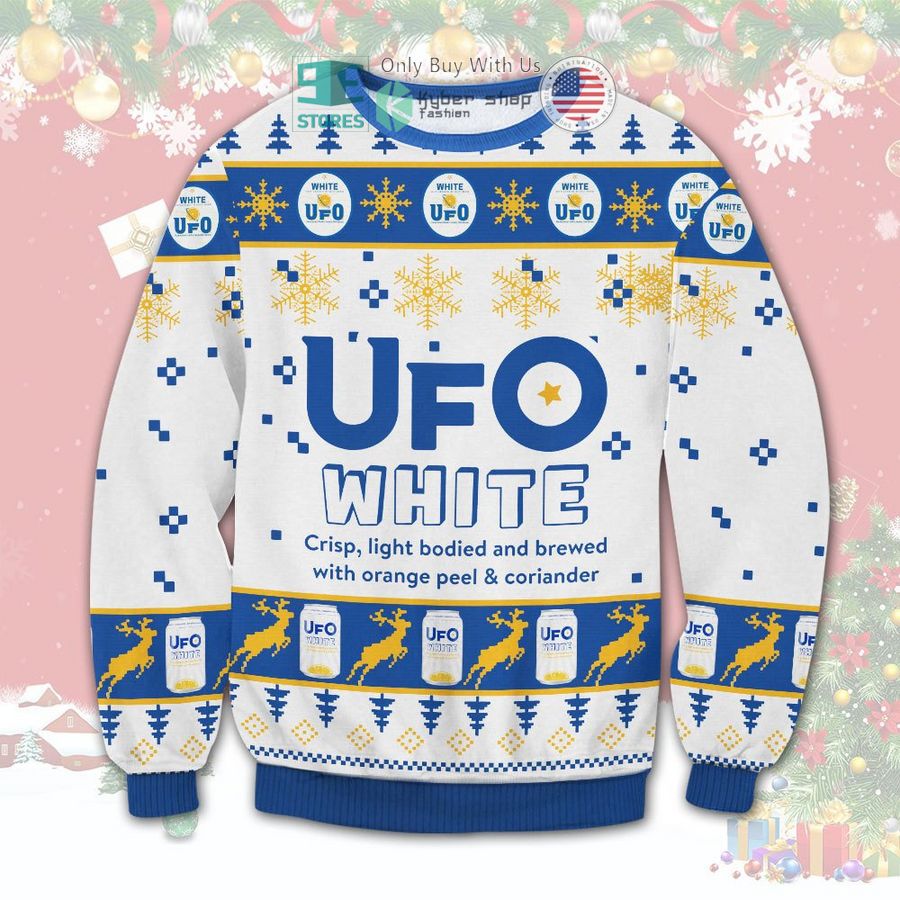 ufo white christmas sweatshirt sweater 1 24058