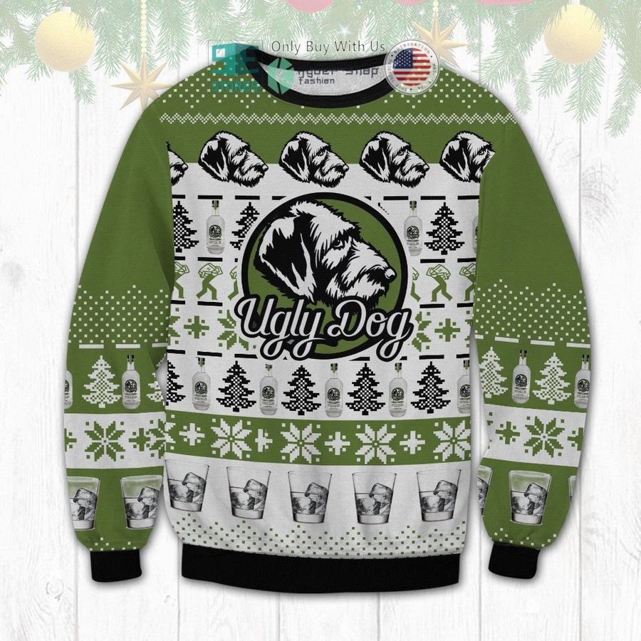 ugly dog green christmas sweatshirt sweater 1 21010
