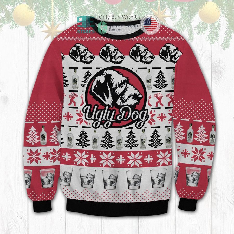ugly dog red christmas sweatshirt sweater 1 45145