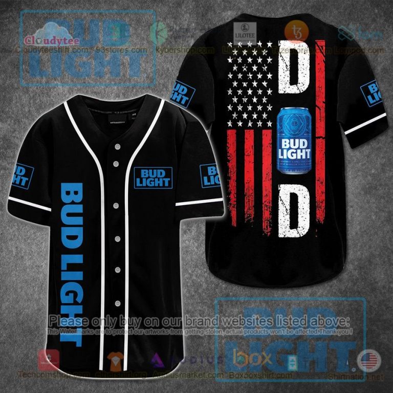 united states flag bud light can black baseball jersey 1 71340