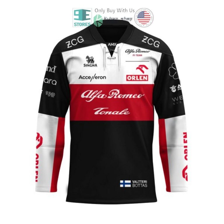 valtteri bottas alfa romeo f1 team tonale hockey jersey 2 97811