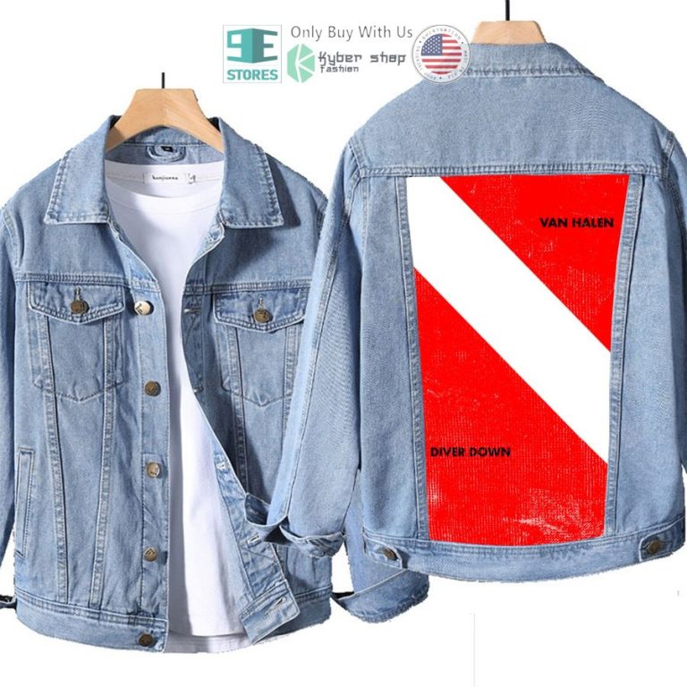 van halen band diver down album denim jacket 1 76437