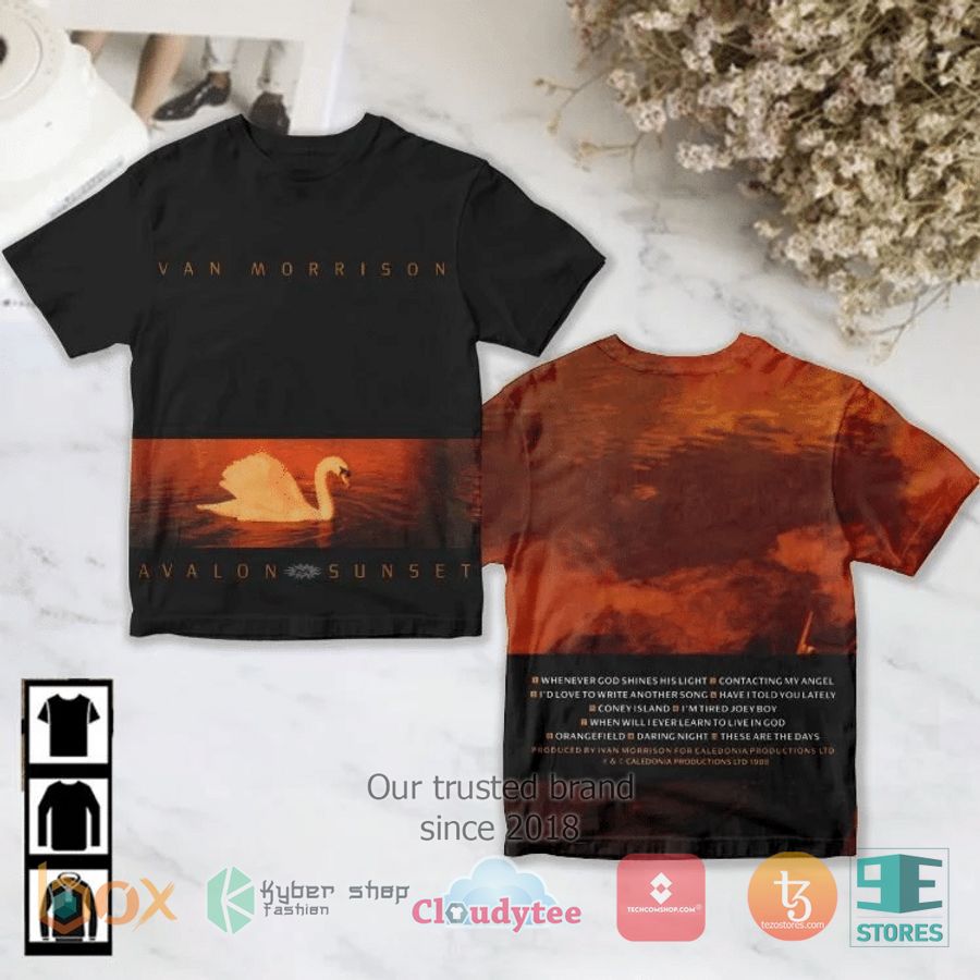 van morrison avalon sunset album 3d t shirt 1 41946