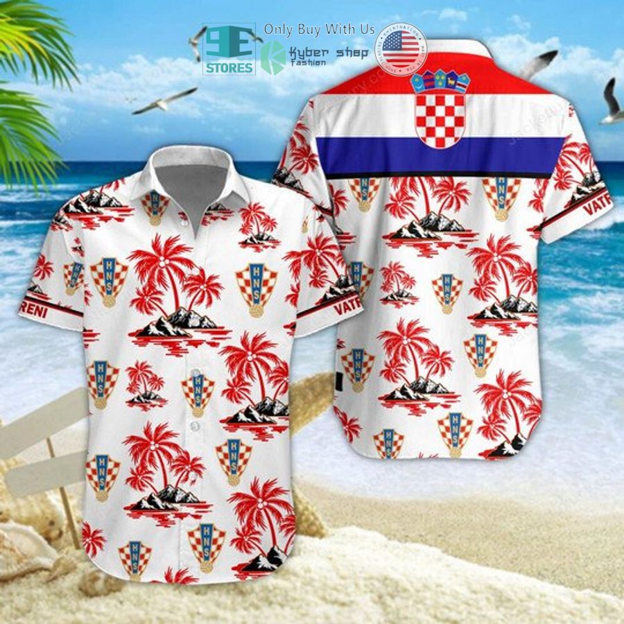 vatreni croatia national football team hawaiian shirt shorts 1 19075