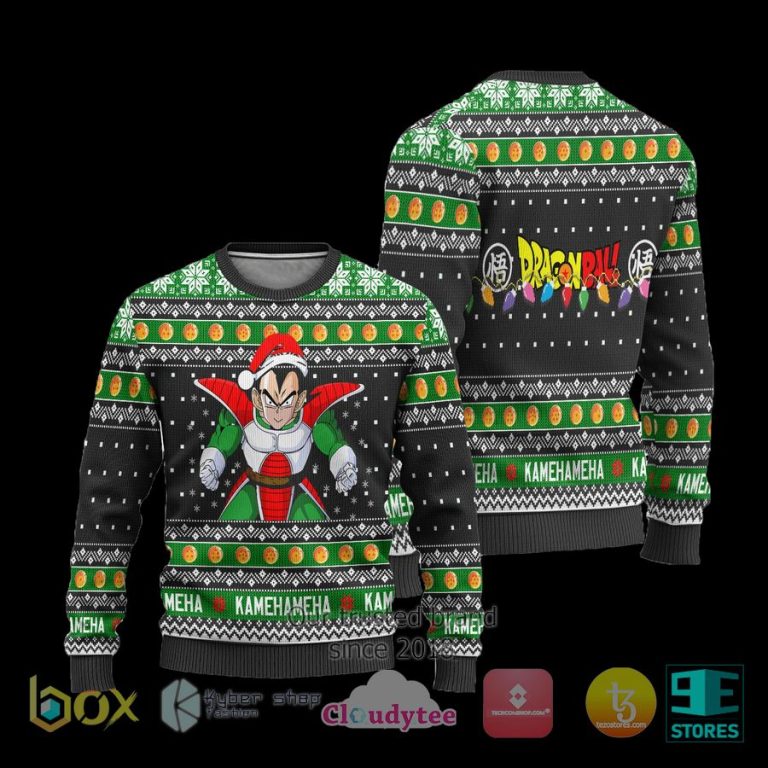 vegeta dragon ball anime ugly christmas sweater 3 18530