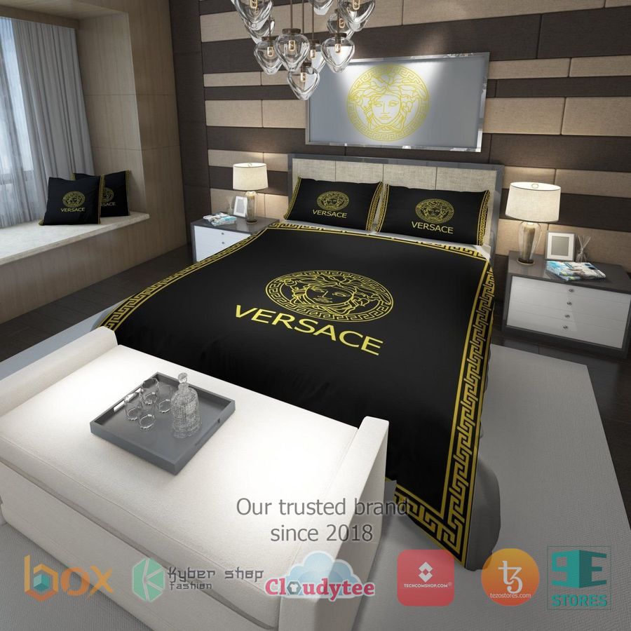versace england brand black bedding set 1 73955