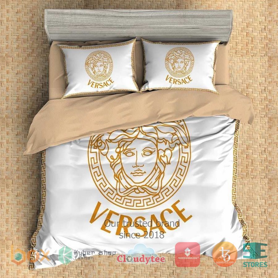 versace england luxury brand white bedding set 1 48653