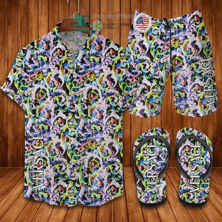 versace multicolor hawaii shirt shorts 1 56011