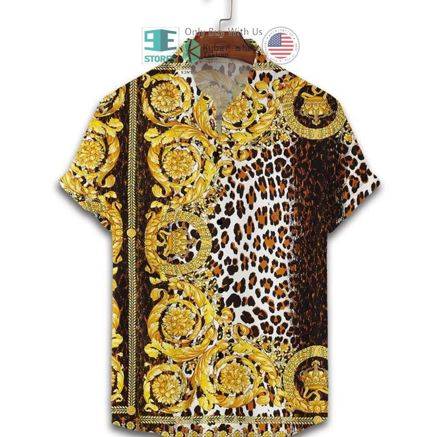 versace pattern color hawaii shirt shorts 2 13954