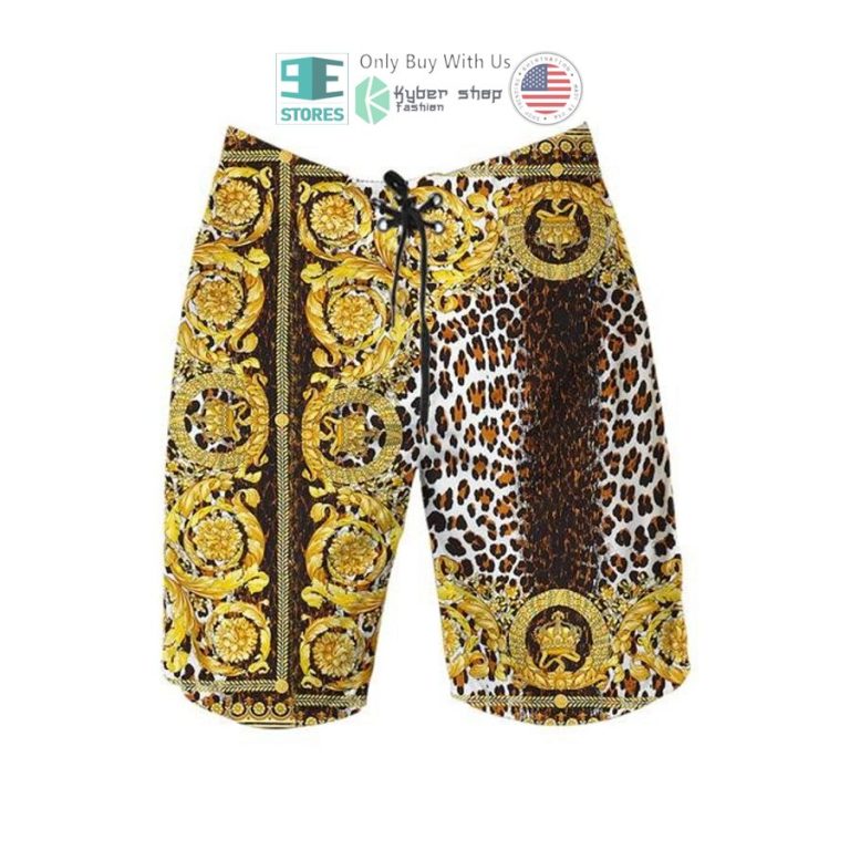 versace pattern color hawaii shirt shorts 3 30486