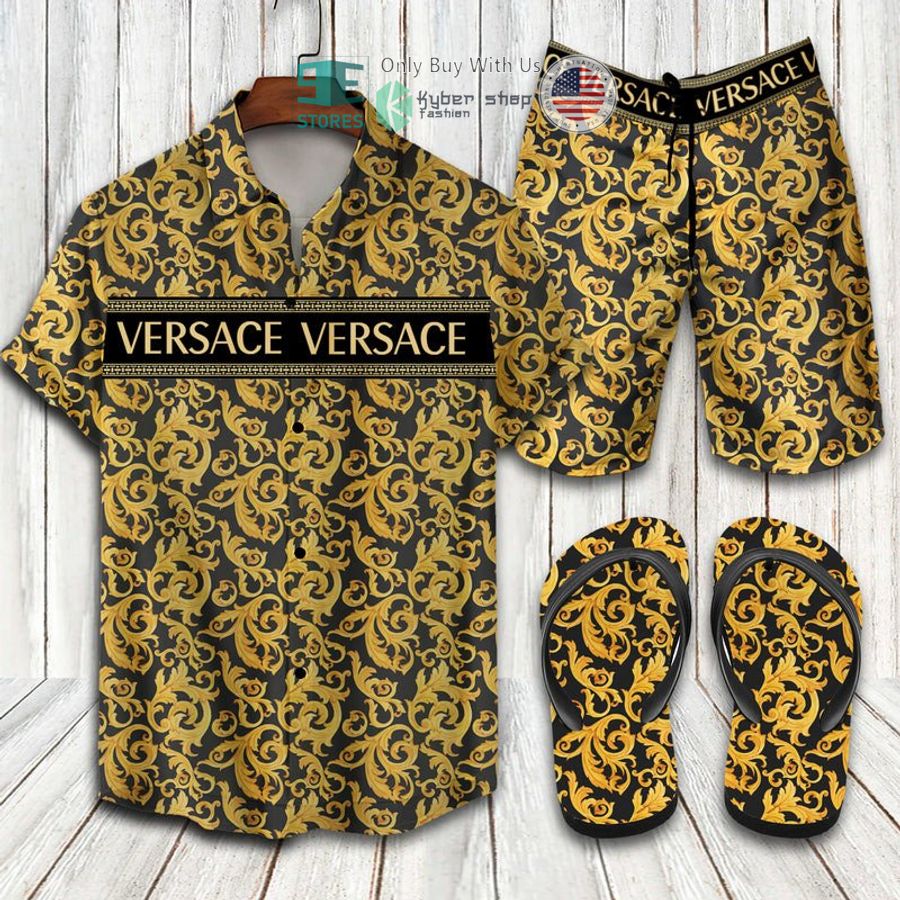versace versace pattern hawaii shirt shorts 1 11129
