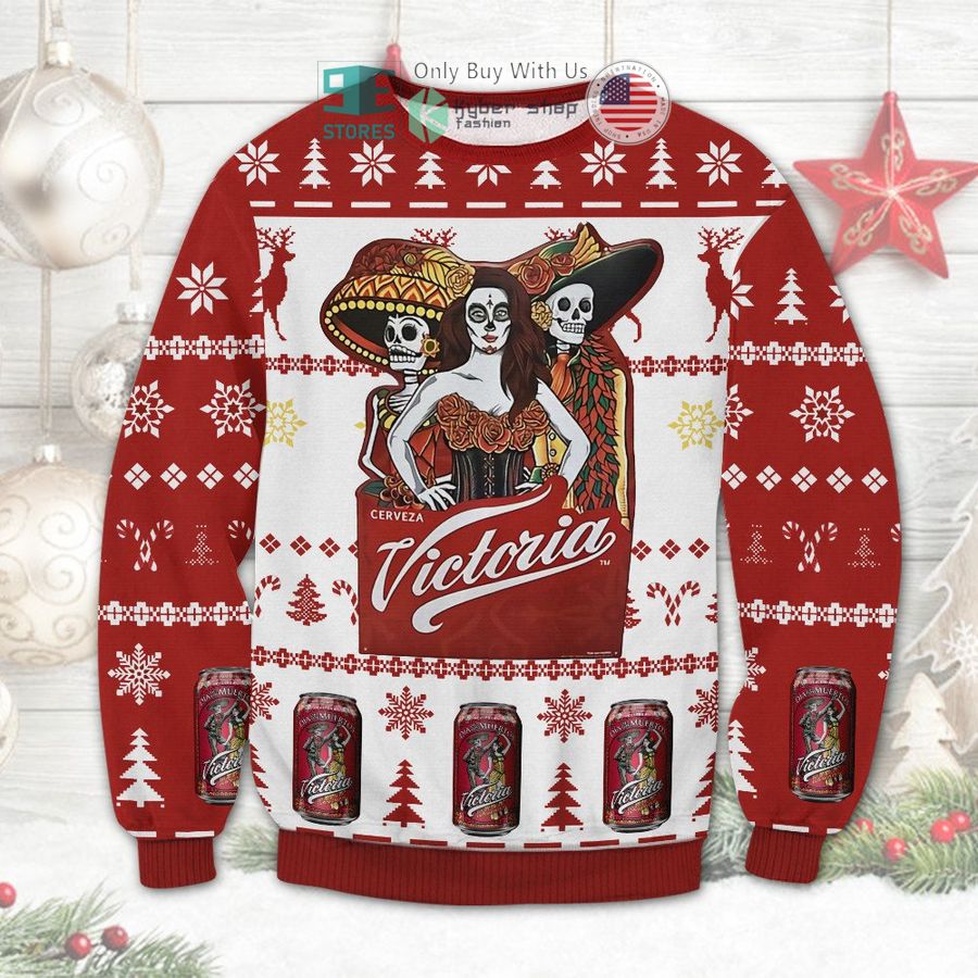 victoria beer mexico christmas sweatshirt sweater 1 51399