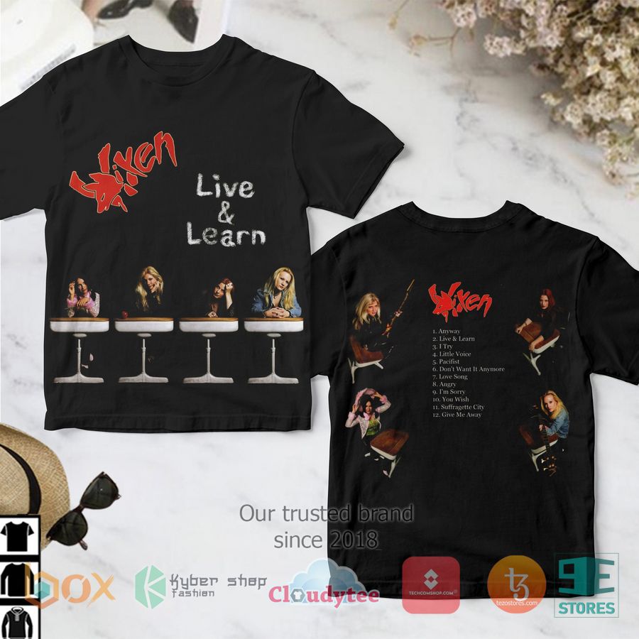 vixen band live learn album 3d t shirt 1 58855