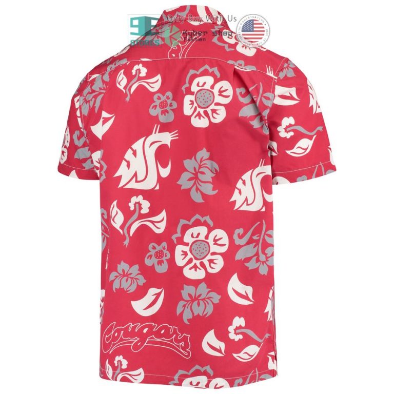 washington state cougars wes willy floral crimson hawaiian shirt 3 16316