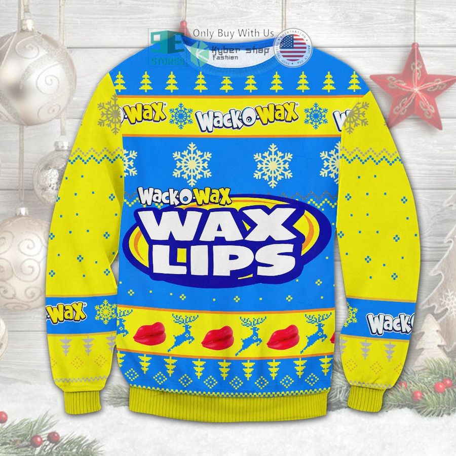 wax lips wacko wax christmas sweatshirt sweater 1 66173