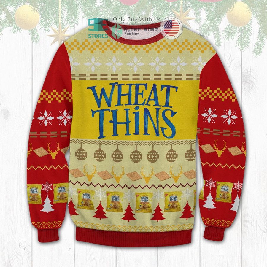 wheat thins christmas sweatshirt sweater 1 91758