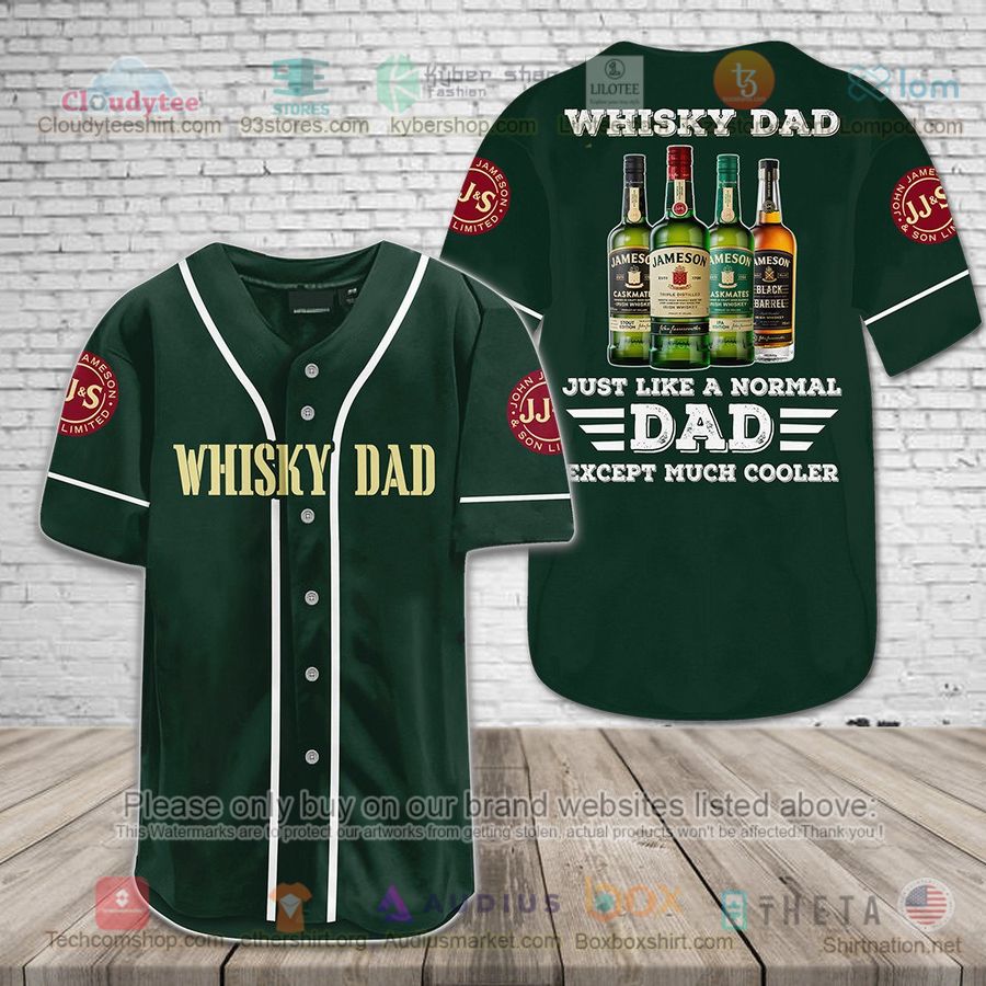 whisky dad just like a normal dad except much cooler baseball jersey 1 57591