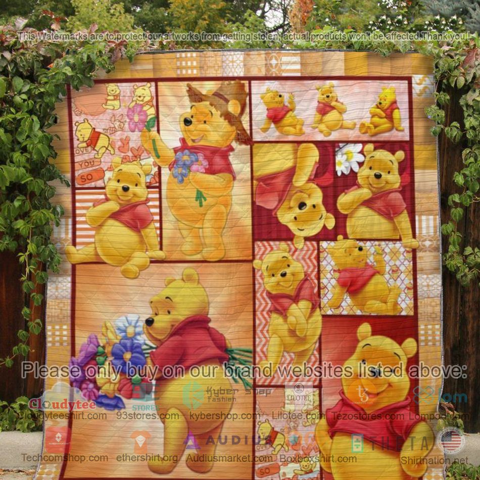 winnie the pooh flowers quilt 2 40174