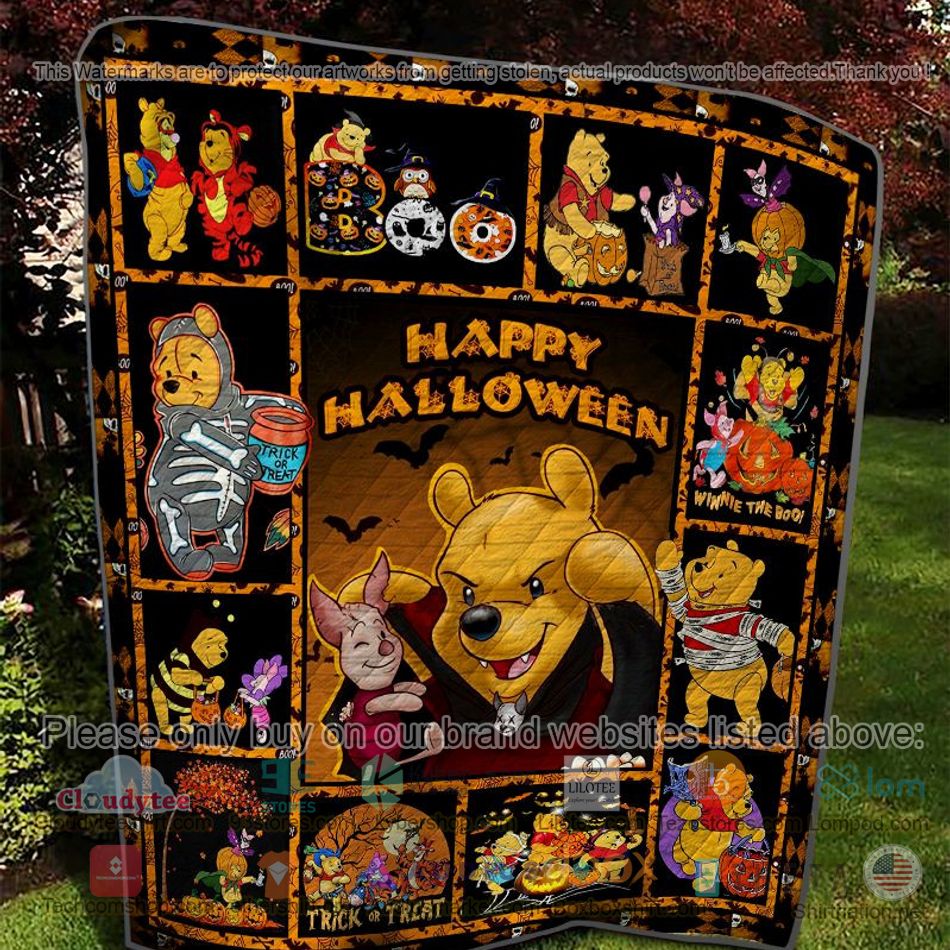 winnie the pooh happy halloween quilt 2 11897