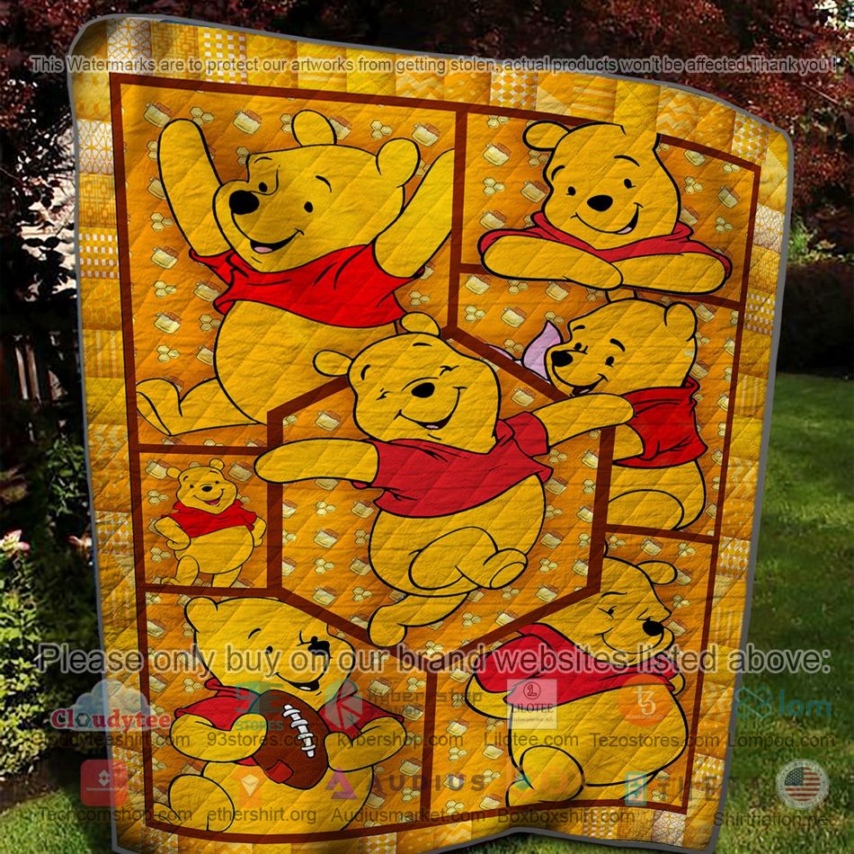 winnie the pooh yellow quilt 2 64471