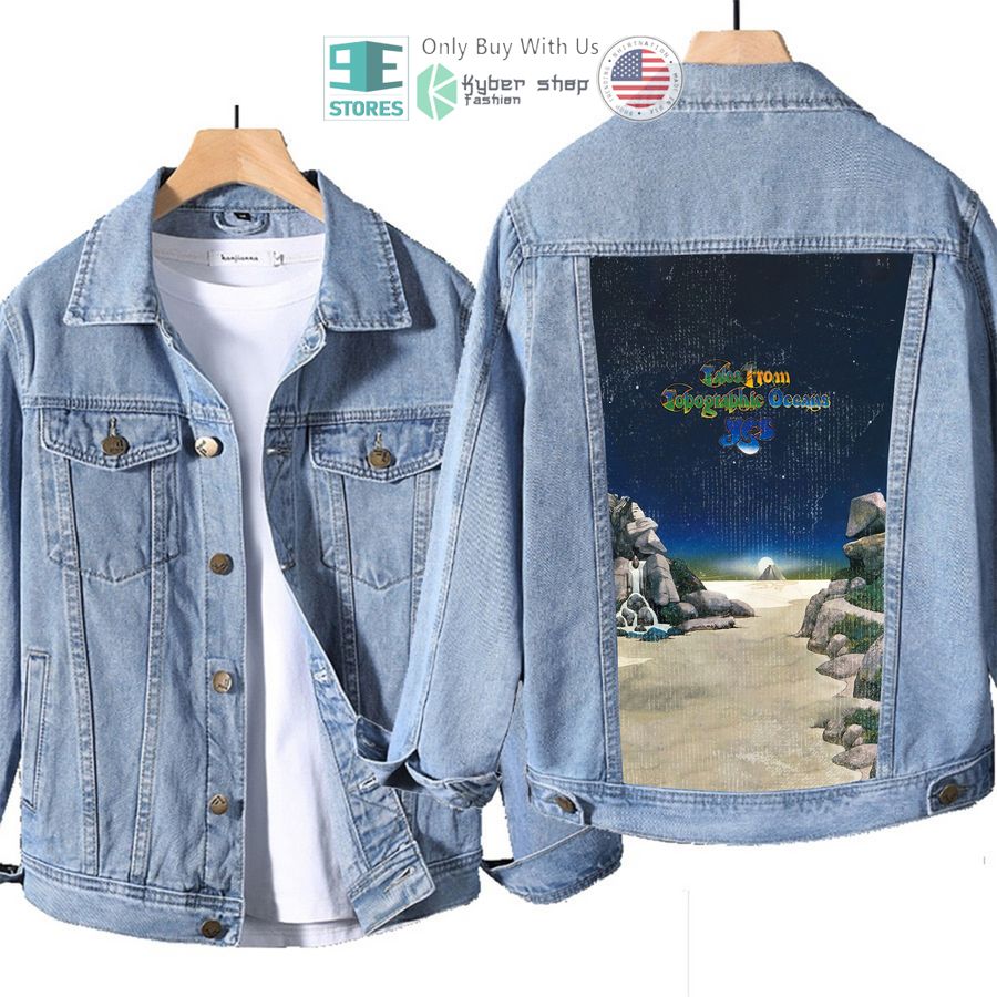 yes band tales from topographic oceans album denim jacket 1 11857