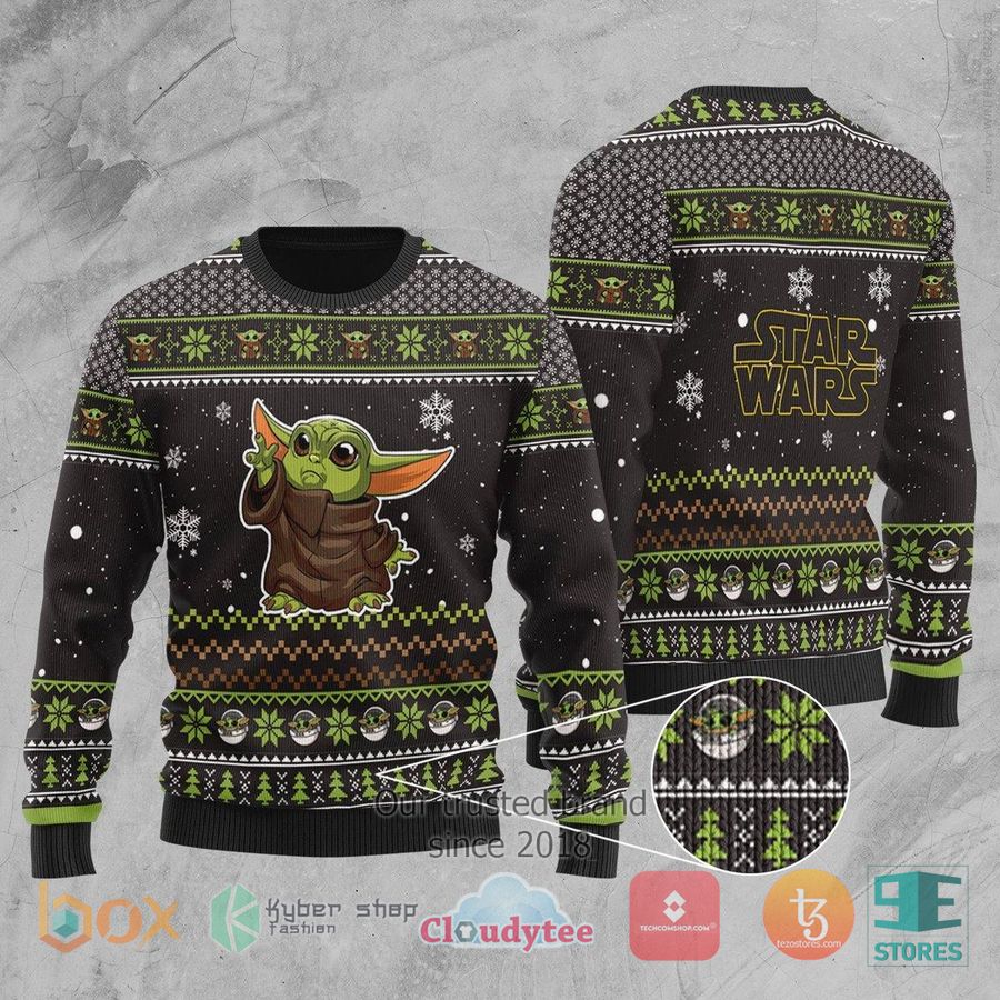 yoda ugly christmas sweater 1 22845