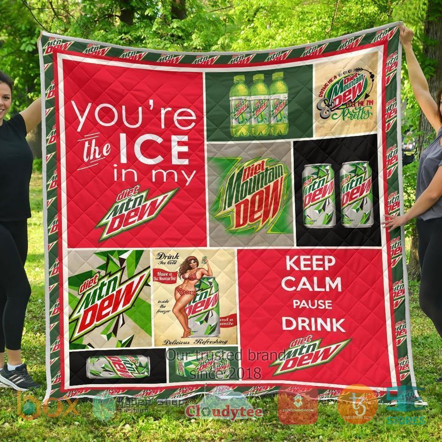 youre the ice in my diet mountain dew quilt blanket 1 30685