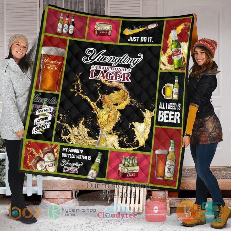 yuengling lager all i need is beer quilt blanket 1 34481