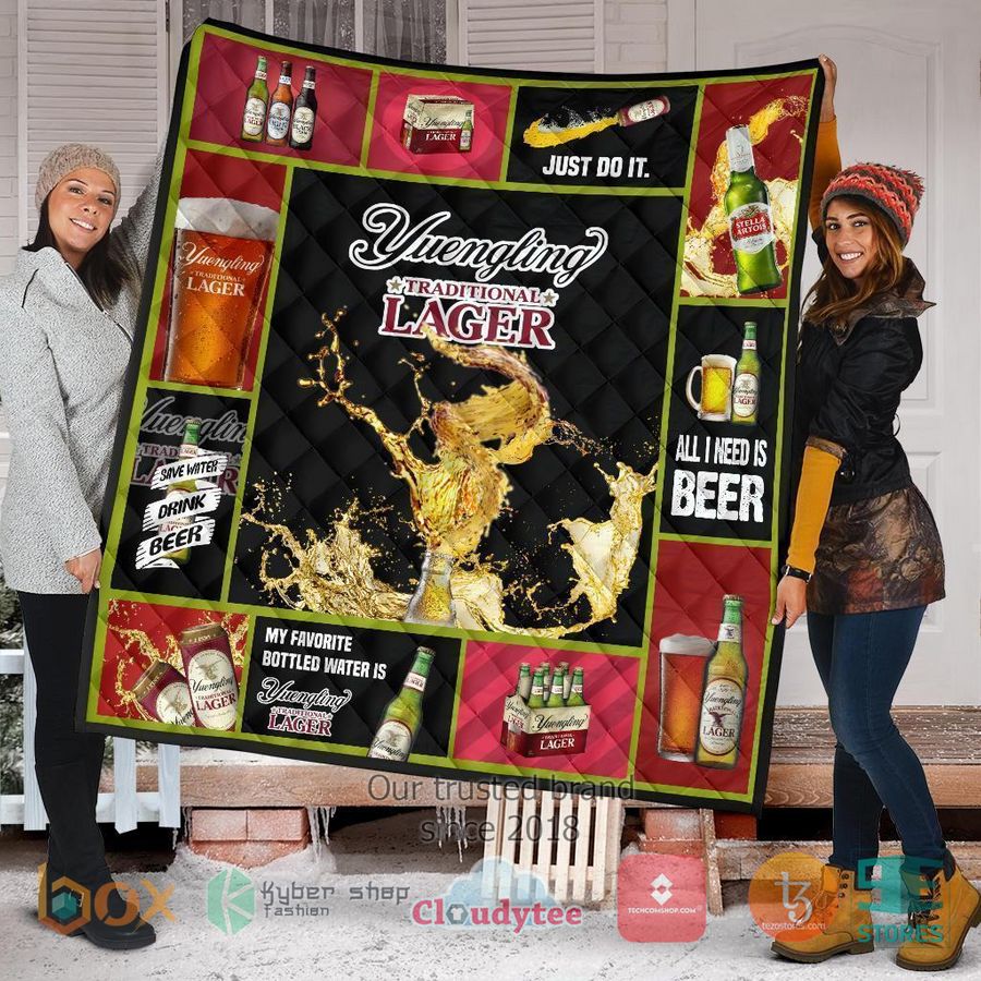 yuengling lager all i need is beer quilt blanket 1 34481