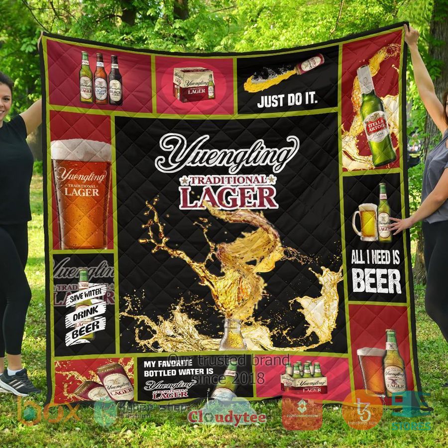 yuengling lager all i need is beer quilt blanket 2 95379