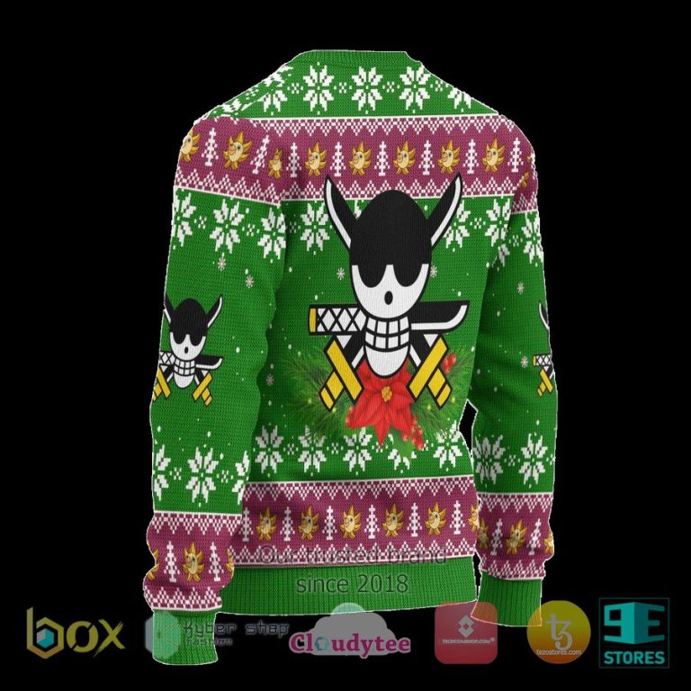 zoro one piece anime ugly christmas sweater 2 28478