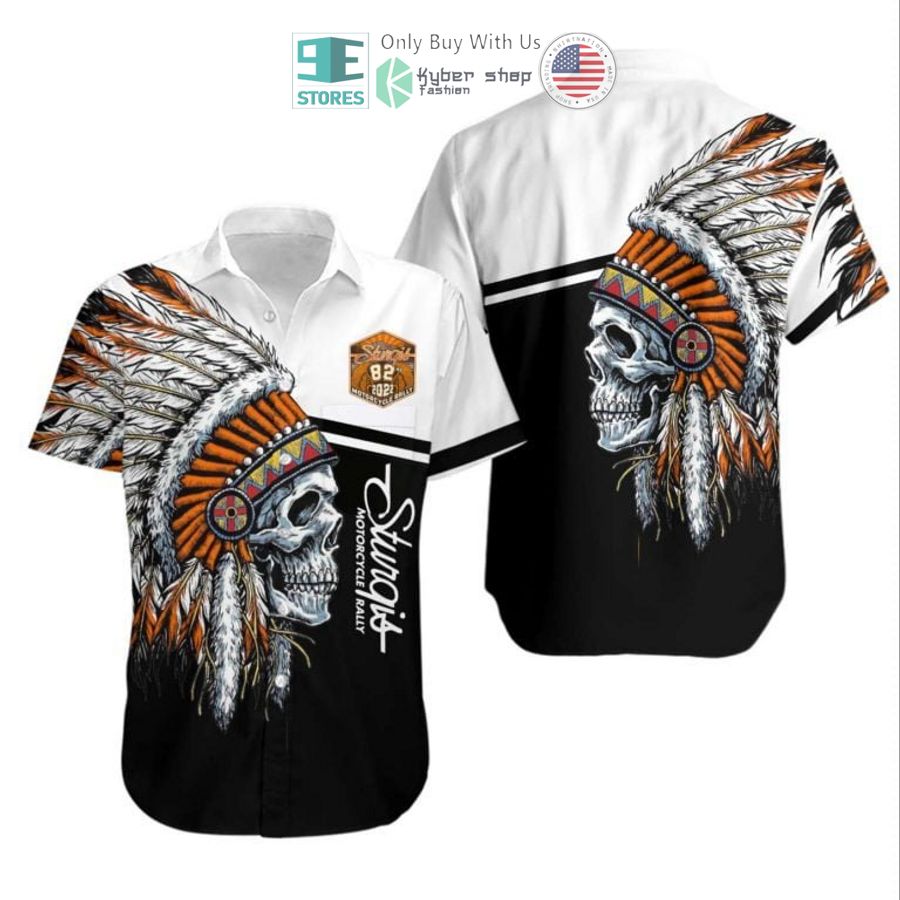 2022 sturgis motorcycle rally native skull hawaiian shirt 1 6159