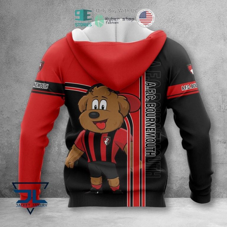 a f c bournemouth mascot 3d polo shirt hoodie 3 77599