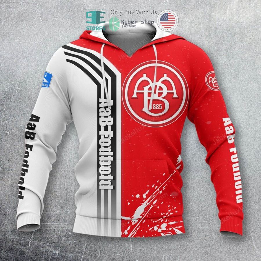 aab fodbold white red 3d polo shirt hoodie 2 27370