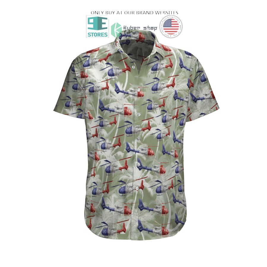 aerospatiale gazelle french army green hawaiian shirt shorts 2 86624
