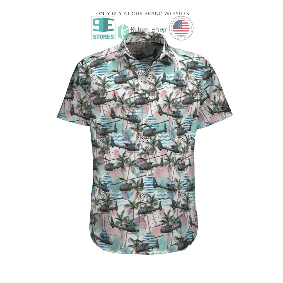 aerospatiale gazelle french army hawaiian shirt shorts 1 19526