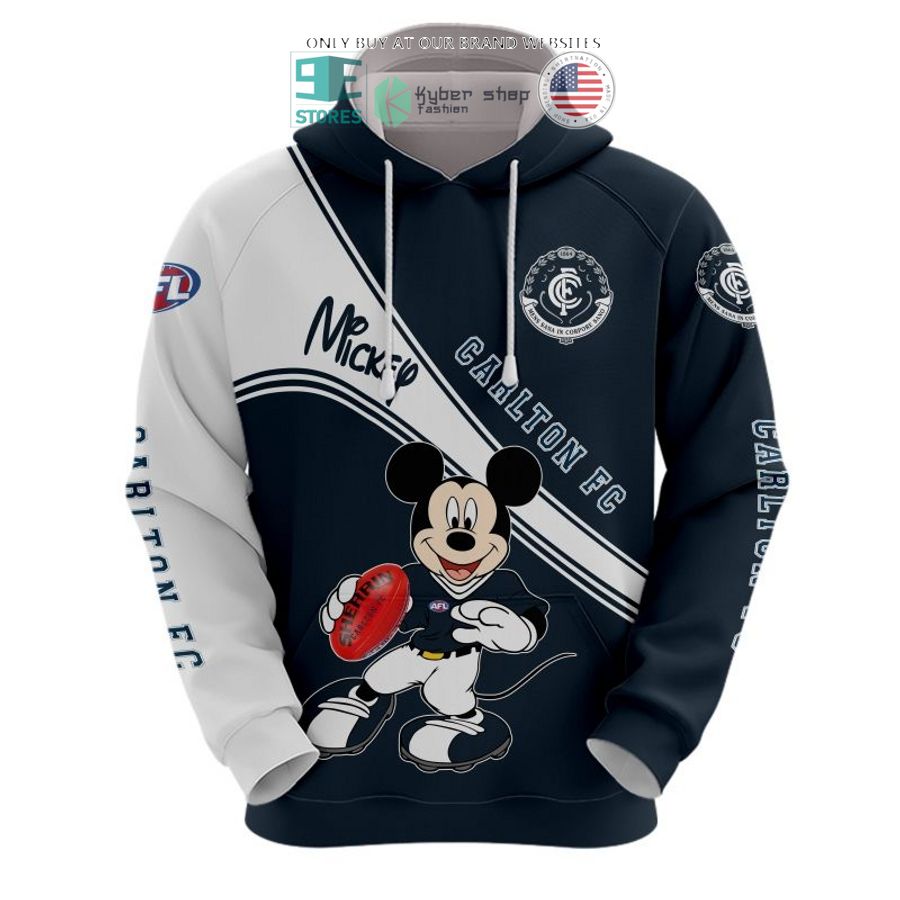 afl carlton football club mickey mouse shirt hoodie 2 78224