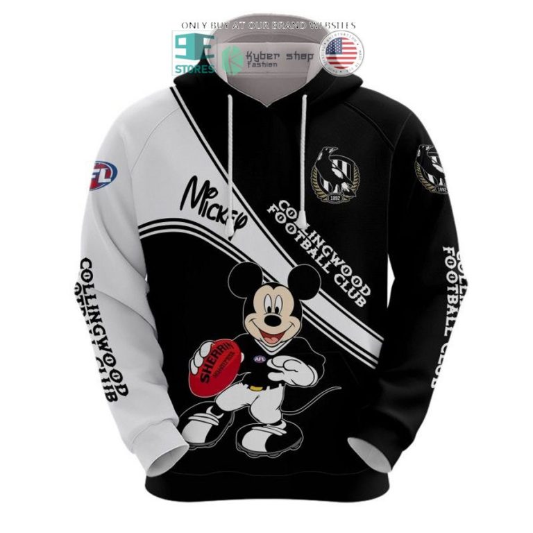 afl collingwood football club mickey mouse shirt hoodie 2 78319