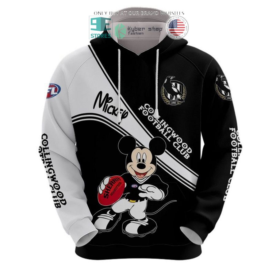 afl collingwood football club mickey mouse shirt hoodie 2 78319