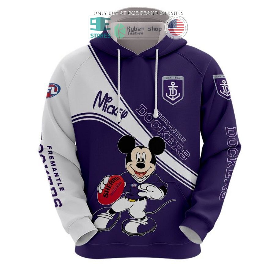afl fremantle dockers football club mickey mouse shirt hoodie 2 17422
