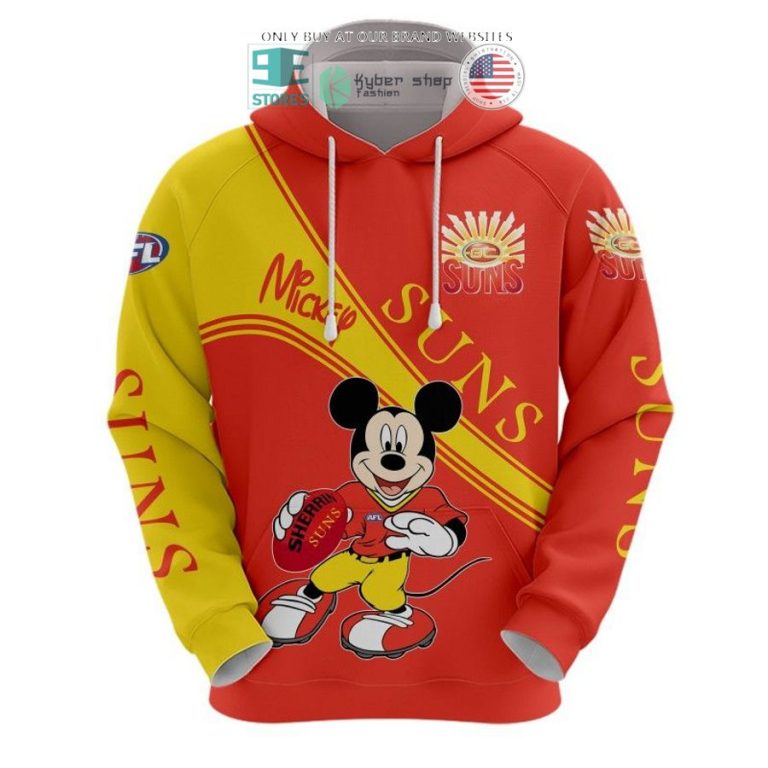 afl gold coast suns football club mickey mouse shirt hoodie 2 85855